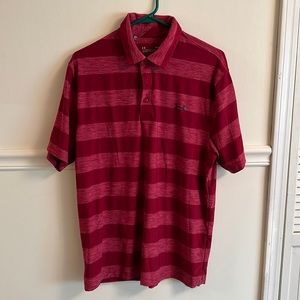 Red size large men’s Under Armour golf polo. Like new